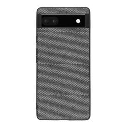 Husa SILKASE pentru Google Pixel 6a, fabric, culoare gri Husa SILKASE pentru Google Pixel 6a, fabric, culoare gri