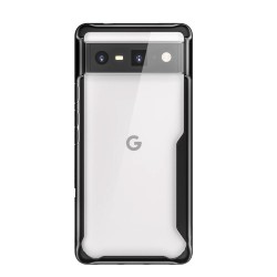Husa SILKASE pentru Google Pixel 6a, AntiGravity, culoare transparent / negru Husa SILKASE pentru Google Pixel 6a, AntiGravity, culoare transparent / negru