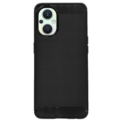 Husa SILKASE pentru Oppo Reno 7 Lite, silicon carbon, culoare negru