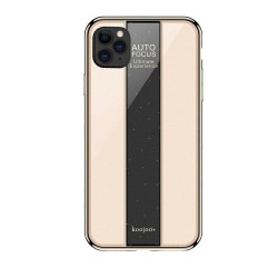 Husa iPhone 11 Pro, SILKASE AutoFocus, Gold plastic, Negru Auriu
