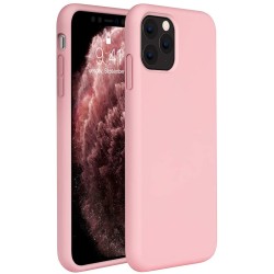 Husa pentru iPhone 11 Pro, SILKASE Camera protection, culoare Roz, soft silicone
