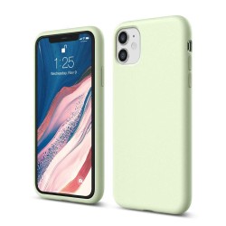 Husa pentru iPhone 11, SILKASE Camera protection, culoare Verde, soft silicone olive mint Husa pentru iPhone 11, SILKASE Camera protection, culoare Verde, soft silicone olive mint
