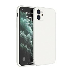 Husa compatibila cu iPhone 12 Mini , SILKASE, culoare alba, soft silicone Husa compatibila cu iPhone 12 Mini , SILKASE, culoare alba, soft silicone