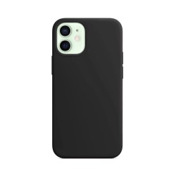 Husa pentru iPhone 12 Mini, SILKASE, culoare negru, silicon Husa pentru iPhone 12 Mini, SILKASE, culoare negru, silicon