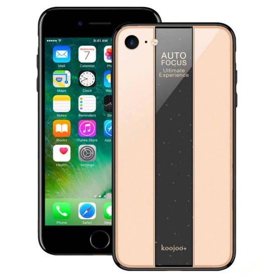 Husa iPhone SE 2 2020, SILKASE AutoFocus, Gold plastic, Negru Auriu (SILKASE, iPhone 7) by www.silkase.ro Husa iPhone SE 2 2020, SILKASE AutoFocus, Gold plastic, Negru Auriu (iPhone 7, H0184) by www.silkase.ro