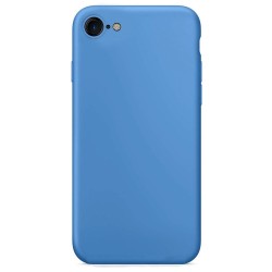 Husa pentru iPhone SE 2, SILKASE Camera protection, culoare Albastru, soft silicone
