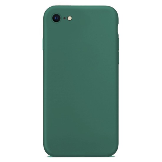 Husa pentru iPhone SE 2, SILKASE Camera protection, culoare Verde, soft silicone (iPhone 7, H0193) by www.silkase.ro