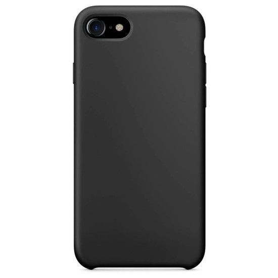 Husa pentru iPhone SE 2, SILKASE, culoare negru, soft silicone (iPhone 7, H0196) by www.silkase.ro