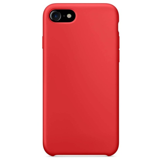 Husa pentru iPhone SE 2, SILKASE, culoare rosu, soft silicone (iPhone 7, H0198) by www.silkase.ro