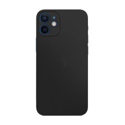 Husa 0.3mm Apple iPhone 12 Mini, SILKASE, subtire, culoare negru, plastic mat