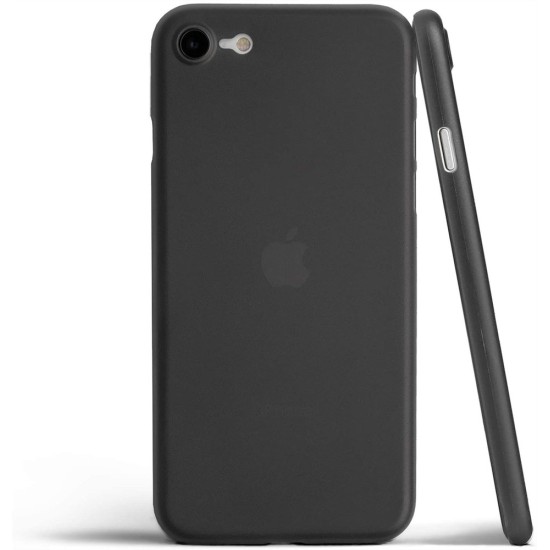 Husa 0.3mm compatibila cu Apple iPhone SE 2, SILKASE, subtire, culoare gri, plastic mat (iPhone 7, H0522) by www.silkase.ro