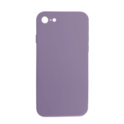 Husa compatibila cu iPhone SE 2020, SILKASE, square, culoare lavender, soft silicone Husa compatibila cu iPhone SE 2020, SILKASE, square, culoare lavender, soft silicone
