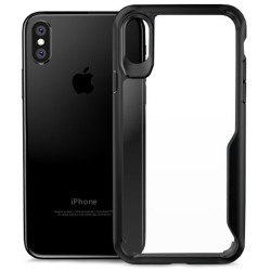 Husa compatibila cu iPhone XS Max, AntiGravity, SILKASE, culoare transparent / negru Husa compatibila cu iPhone XS Max, AntiGravity, SILKASE, culoare transparent / negru