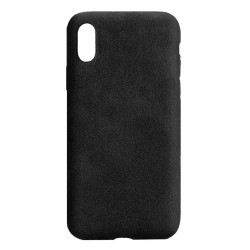 Husa alcantara SILKASE pentru iPhone XS, culoare negru Husa alcantara SILKASE pentru iPhone XS, culoare negru