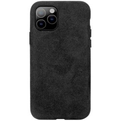 Husa alcantara SILKASE pentru iPhone 11 Pro, culoare negru Husa alcantara SILKASE pentru iPhone 11 Pro, culoare negru