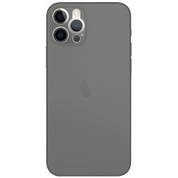 Husa 0.3mm Apple iPhone 12 Pro Max, SILKASE, subtire, culoare gri, plastic mat