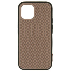 Husa waffle SILKASE pentru Apple iPhone 11 Pro Max, cauciuc, culoare negru/maro