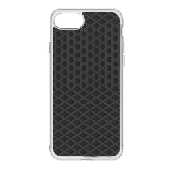 Husa waffle SILKASE pentru Apple iPhone 7/8 Plus, cauciuc, culoare alb/negru Husa waffle SILKASE pentru Apple iPhone 7/8 Plus, cauciuc, culoare alb/negru