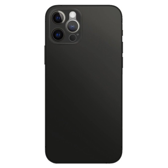 Husa 0.3mm Apple iPhone 12 Pro Max, SILKASE, subtire, culoare negru, plastic mat (iPhone 12 Pro Max, H0022) by www.silkase.ro