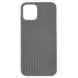 Husa waffle SILKASE pentru Apple iPhone 12 Mini, cauciuc, culoare alb/negru Husa waffle SILKASE pentru Apple iPhone 12 Mini, cauciuc, culoare alb/negru