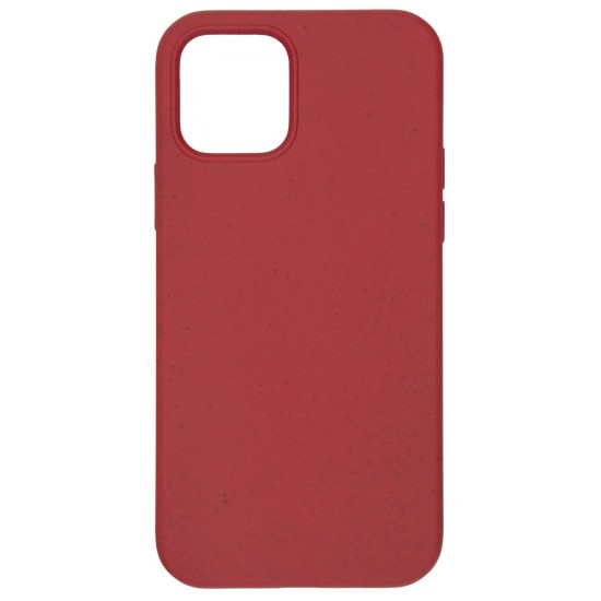Husa Bio SILKASE pentru  iPhone 12 Mini, biodegradabila, culoare rosu, plastic cauciucat (iPhone 12 Mini, H0623) by www.silkase.ro