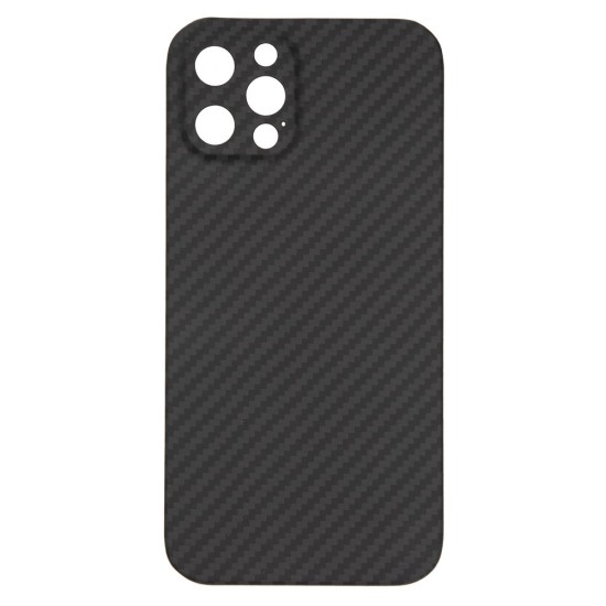 Husa carbon SILKASE pentru iPhone 12 Pro Max, aramid kelvar, negru (iPhone 12 Pro Max, H0644) by www.silkase.ro