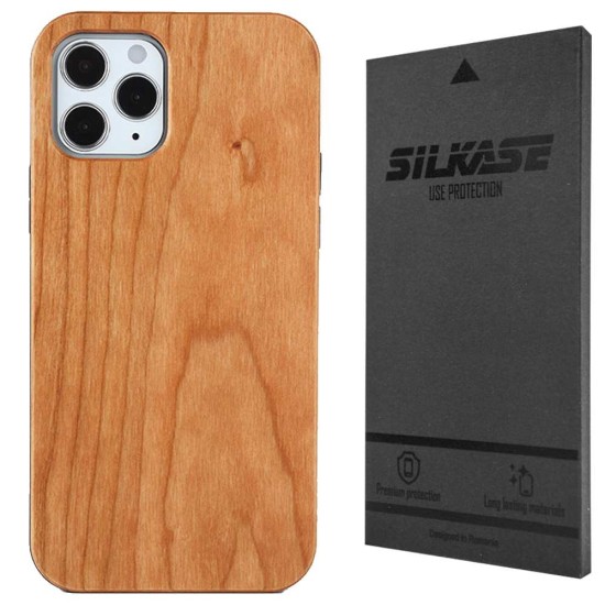 Husa SILKASE Wood pentru iPhone 12/12 Pro, Hybrid silicon/lemn deschis (SILKASE, iPhone 12) by www.silkase.ro Husa SILKASE Wood pentru iPhone 12/12 Pro, Hybrid silicon/lemn deschis (iPhone 12, H0733) by www.silkase.ro