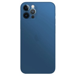 Husa 0.3mm Apple iPhone 12 Pro Max, SILKASE, subtire, culoare albastru deschis, plastic mat