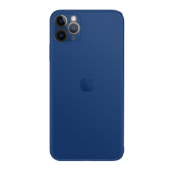 Husa 0.3mm Apple iPhone 11 Pro Max, SILKASE, subtire, culoare albastru, plastic mat