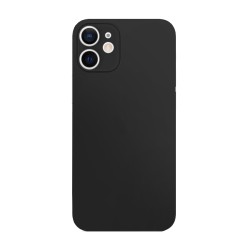 Husa 0.3mm Apple iPhone 12, SILKASE, subtire, culoare negru, plastic mat Husa 0.3mm Apple iPhone 12, SILKASE, subtire, culoare negru, plastic mat
