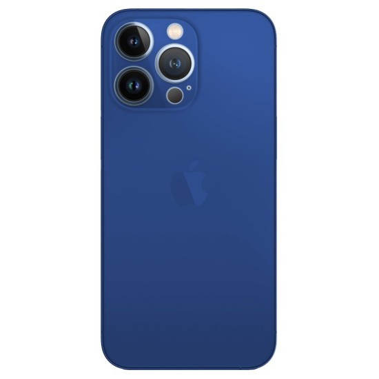 Husa 0.3mm pentru Apple iPhone 13 Pro Max, SILKASE, subtire, culoare albastru, plastic mat (iPhone 13 Pro Max, H0914) by www.silkase.ro