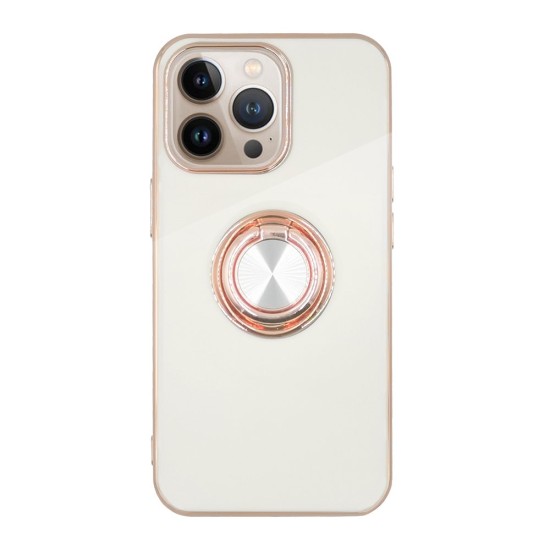 Husa SILKASE pentru iPhone 13 Pro, silicon alb/auriu (SILKASE, iPhone 13 Pro) by www.silkase.ro Husa SILKASE pentru iPhone 13 Pro, silicon alb/auriu (iPhone 13 Pro, H0936) by www.silkase.ro