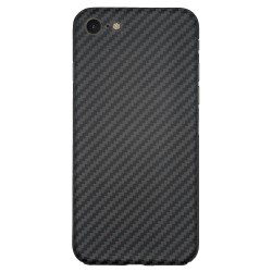 Husa fibra carbon SILKASE pentru iPhone SE2 2020, aramid kevlar, negru Husa fibra carbon SILKASE pentru iPhone SE2 2020, aramid kevlar, negru