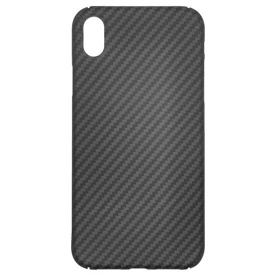 Husa fibra carbon SILKASE pentru iPhone XS Max, aramid kevlar, negru (iPhone XS Max, H0943) by www.silkase.ro