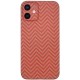 Husa fibra carbon SILKASE pentru iPhone 12 Mini, protectie camera, aramid kevlar, portocaliu (iPhone 12 Mini, H0971) by www.silkase.ro