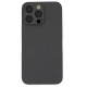 Husa fibra carbon SILKASE pentru Apple iPhone 14 Pro Max, aramid kevlar,protectie camera, negru (iPhone 14 Pro Max, H1584) by www.silkase.ro