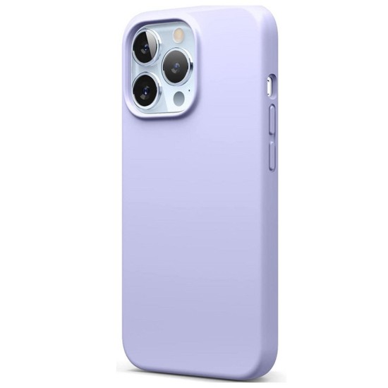 Husa SILKASE pentru Apple iPhone 13 Pro, soft silicon, culoare lavender (iPhone 13 Pro, H1140) by www.silkase.ro