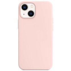 Husa SILKASE pentru Apple iPhone 13 Mini, magcase, soft silicon, culoare roz pal