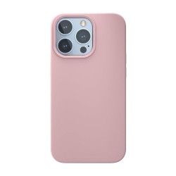 Husa SILKASE pentru Apple iPhone 13 Pro Max, magcase, soft silicon, culoare roz pal