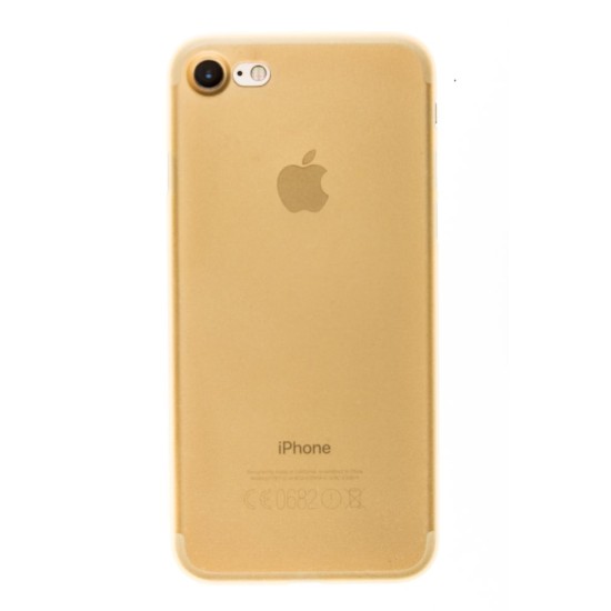 Husa 0.3mm iPhone 8 Matte SILKASE, culoare gold, plastic mat (SILKASE, iPhone 7) by www.silkase.ro Husa 0.3mm iPhone 8 Matte SILKASE, culoare gold, plastic mat (iPhone 7, H0042) by www.silkase.ro