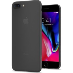 Husa 0.3mm iPhone 8+ Plus Matte SILKASE, culoare negru, plastic mat Husa 0.3mm iPhone 8+ Plus Matte SILKASE, culoare negru, plastic mat