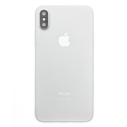 Husa 0.3mm iPhone XS Max, SILKASE, subtire, culoare alb, plastic mat