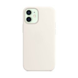 Husa compatibila cu Apple iPhone 12 Mini, SILKASE, magcase, culoare alb, liquid silicon Husa compatibila cu Apple iPhone 12 Mini, SILKASE, magcase, culoare alb, liquid silicon
