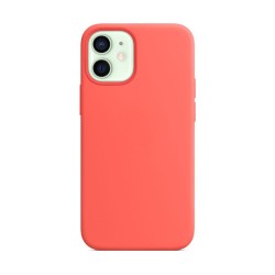 Husa compatibila cu Apple iPhone 12 Mini, SILKASE, magcase, culoare roz, liquid silicon Husa compatibila cu Apple iPhone 12 Mini, SILKASE, magcase, culoare roz, liquid silicon