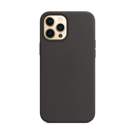 Husa compatibila cu Apple iPhone 12 Pro Max, SILKASE, magcase, culoare negru, liquid silicon (iPhone 12 Pro Max, H0090) by www.silkase.ro