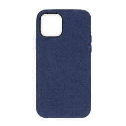 Husa compatibila cu Apple iPhone 12/12 Pro, SILKASE, alcantara, culoare albastru Husa compatibila cu Apple iPhone 12/12 Pro, SILKASE, alcantara, culoare albastru