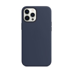 Husa compatibila cu Apple iPhone 12/12 Pro, SILKASE, magcase, culoare albastru inchis, liquid silicon Husa compatibila cu Apple iPhone 12/12 Pro, SILKASE, magcase, culoare albastru inchis, liquid silicon