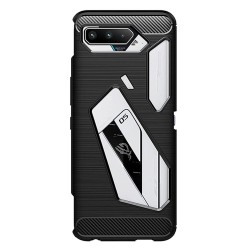Husa SILKASE pentru Asus RogPhone 5, SILKASE, culoare carbon negru