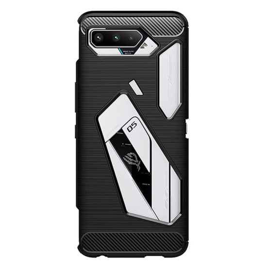Husa SILKASE pentru Asus RogPhone 5, SILKASE, culoare carbon negru (SILKASE, Husa Silicon Carbon) by www.silkase.ro Husa SILKASE pentru Asus RogPhone 5, SILKASE, culoare carbon negru (ROG Phone 5, H0997) by www.silkase.ro