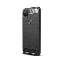 Husa Google Pixel 4a, SILKASE, culoare carbon negru